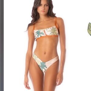Tropical Print Bikini Set